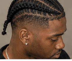 Cornrows with Braid